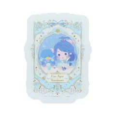 【メール便】Yes！プリキュア5GoGo！xサンリオキャラクターズ ダイカットシール クリアステッカー キュアアクア サンリオ サンスター文具 デコレーション スマホステッカー キャラクター グッズ 