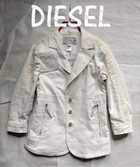 DIESEL ベージュ ライダース ショート丈 ジャケット コットン - メルカリ