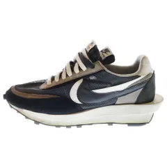 NIKE (ナイキ) ×sacai LDWAFFLE サカイ エルディーワッフル ローカットスニーカー ブラック/ホワイト US9/27cm BV0073-001