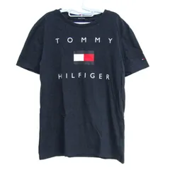 トミーヒルフィガー 半袖Ｔシャツ コットン ロゴ ブランド トップス キッズ 男の子用 152サイズ ネイビー系 TOMMY HILFIGER 【中古】