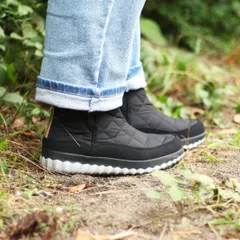 TOKYO CAMPGO 防水防滑ナイロンサイドゴアブーツ BLACK