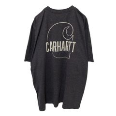 Carhartt スウェット ラグラン Tシャツ 半袖 ロゴ 刺繍 ブラック L 
