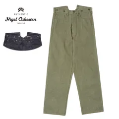 専用 NIGEL CABOURN/ヘリンボーン/カーゴパンツ /インディゴ NIGEL CABOURN ARMY CARGO PANTS -BLACK- ¥39,600(tax in