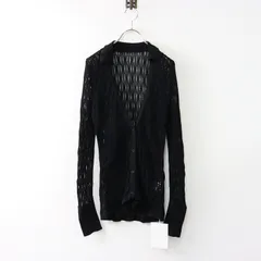 【値下げ】タグ付き 2023SS ケイル KAYLE MESH KNIT SHIRT CARDIGAN メッシュニットカーディガン F/ブラック トップス【2400014199635】のサムネイル