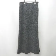 ◇ ⊇ nano universe ナノ ユニバース シンプル ロング フレア スカート サイズF ブラック系 レディース E  【1505290039567】