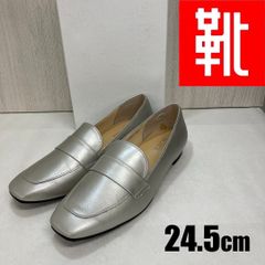REGAL ローファー シルバー 厚底 F33R フラット 箔 リーガル 綺麗 