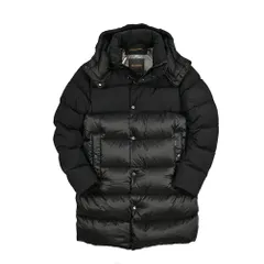 MOORER ムーレー / YURAN-SHK ACQUA RESISTANT 撥水透湿 ダウンコート フーディー 秋冬 アウター ナイロン 100% ブラック イタリア製 426585のサムネイル