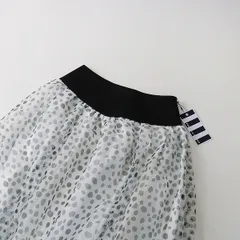 未使用 定価5.9万 2022AW BORDERS at BALCONY ボーダーズアットバルコニー ORGANDY PRINTED SKIRT 36/ホワイト【2400013414623】のサムネイル