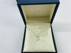 ■ヴァンドーム青山　イニシャルネックレスT　K18ホワイトゴールド　ダイヤモンド