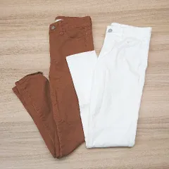 ◇ 《 AZUL basic ORIGINAL GARMENT まとめ売り2点セット サイズXS きれい目スタイル 無地 スキニーパンツ レディース 》 E  【1305020021776】