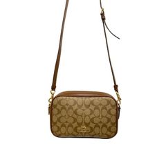 【東店85-1076-2505】【店舗併売】COACH コーチ シグネチャー ショルダーバッグ 斜めがけ 鞄 ブラウン 68168