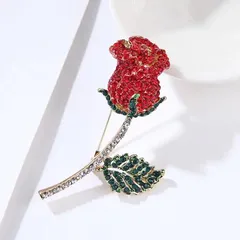 薔薇 ブローチ パール キラキラ 花びら ローズ ゴージャス 綺麗 華やか フォーマル バラ 植物 ギフト お揃い 贈りもの 贈り物 新品