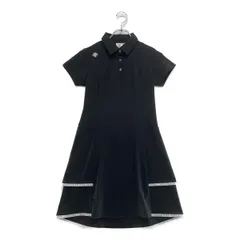 美品　DESCENTE GOLF ハーフジップ　ワンピース ネイビー S 中古 レディース デサントゴルフ DESCENTE GOLF ワンピース S 青