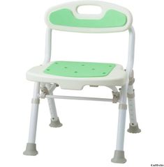 グリーン コンパクト シャワーチェア 介護 椅子 お風呂 バスチェア 入浴補助