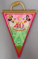 【中古】置物・装飾品 ミッキー＆ミニー(ピンク～ライトグリーン) ドリームガーランド 「東京ディズニーリゾート40周年 “ドリームゴーラウンド”」 東京ディズニーリゾート限定