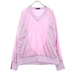 美品 Kappa カッパ ワンポイントロゴ ゴルフ 長袖 スニードジャック ウェア L ピンク レディース 古着