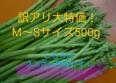 細アスパラガス500g（М〜SS）ネコポス常温発送ですのサムネイル