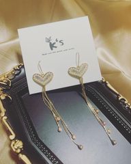 【K‘s store 2021】ピアス　925  ジルコン　ハート　No.071
