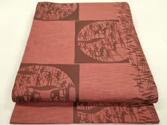 今河織物・木屋太のコプト柄袋帯、全通柄、通好み 今河織物・木屋太のコプト柄袋帯、全通柄、通好み