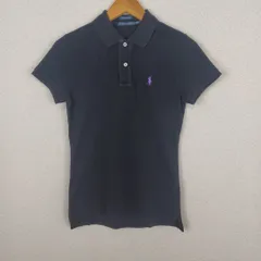 Ralph Lauren ラルフローレン The Skinny Polo ポロシャツ ブラック Sサイズ レディース 古着 アメカジ
