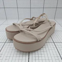 ◇ ⊂ GRL グレイル エレガント系 厚底ストラップサンダル サイズ23.5 ピンクベージュ系 レディース E  【1508200029085】