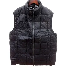 タイオン TAION ダウンベスト 総裏地 ジップアップ ナイロン XL 黒 ブラック /RT ■GY17