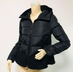『極美品』MONCLER NESEA ワッペン フード付 ダウンジャケット 0 美品☆MONCLER・モンクレール NESEA レディース ブランドアイコン