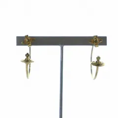 ヴィヴィアンウエストウッド Vivienne Westwood ROSEMARY HOOP orb earrings ピアス アクセサリー フープ リング オーブ ロゴ ゴールド色 ■GY17 /MQのサムネイル