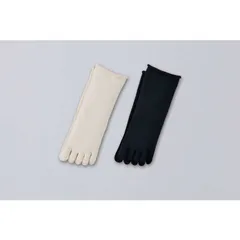 【 新品 未開封 】 三笠 肌側シルク履き口やさしい5本指ソックス ブラック 未使用 送料無料