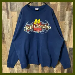 トレーナー 2XL ネイビー系 レーサー ジェフゴードン メンズ 古着 長袖