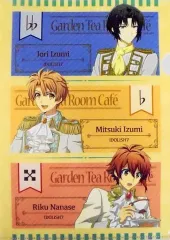 【中古】クリアファイル 一織＆三月＆陸 A4クリアファイル 「アイドリッシュセブン Garden Tea Room Cafe」