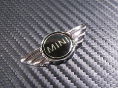 ● BMW MINI cooper ミニ クーパー クロームメッキ仕＆BLACK スモールサイズ エンブレム！