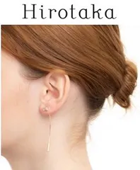 Hirotaka Bird of Paradise ホワイトトパーズ アローピアス BP43KCE 【購入証明書付・専用箱無し】