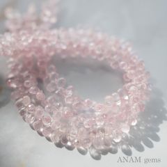 【6粒】モルガナイト ドロップカット （ティアドロップ）6mm