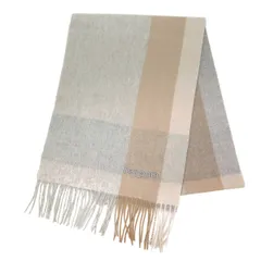 レノマ renoma マフラー ストール R9913 CHECK 2 チェック カシミヤ カシミア レディース グレー系+マルチカラー