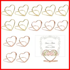 【即発送】メモクリップ ホルダースタンド 2色 YINKE 15枚 金具 写真立て おしゃれ可愛い 名刺カード 便箋 事務用品