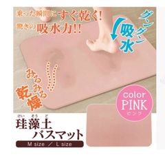 ★未開封・未使用品・訳アリ★珪藻土バスマット Lサイズ お風呂マット