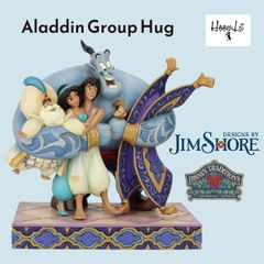 ディズニー プリンセス ジャスミン アラジン グループハグ ジーニー ディズニー フィギュア 人形 置物 ギフト プレゼント アンティーク ジムショア Aladdin Group Hug ディズニートラディション JIM SHORE 正規輸入品 クリスマス