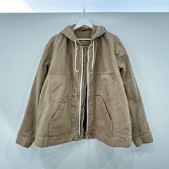 sacai Denim Hoodie BEIGE サカイ フーデッド ジップアップ デニムジャケット サイズ1