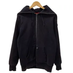 シュプリーム SUPREME 裏サーマル ジップパーカー Fuck Bush パーカ ブラック Lサイズ 201MT-4012