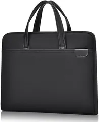 [TRMF] ビジネスバッグ 就活バッグ メンズ リクルート 軽量 大容量 肩掛けバッグ 就活 通勤 ハンドバッグ メンズビジネスバッグ 14インチpc対応 A4対応 ビジネス軽量バッグ 耐衝撃 撥水 ブラック