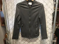 STUDIOUS LAMB LEATHER SINGLE RIDERS JACKET S GRAY ステュディオス ラムレザー シングルライダースジャケット チャコール 