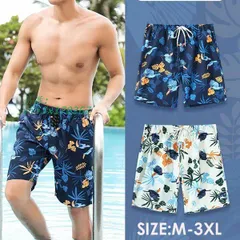 水着 メンズ サーフパンツ 速乾 ショートパンツ 短パン 大きいサイズ 海パン リゾート 水陸両用 スイムパンツ ビーチパンツ  vii3x170267