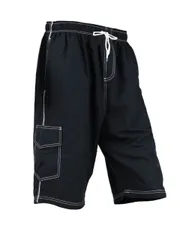 海水パンツ 黒 大きいサイズ サーフパンツ メンズ 海パン BIG オーシャンパシフィック OP C290711-07 ブラック
