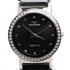 TECHNOS テクノス CERAMIC 腕時計 電池式 T9A51 メンズ 中古 美品