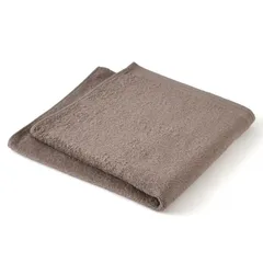 ホットマン 1秒タオル ヘアバスタオル ブラウン ホットマンカラー タオル 18色 日本製 綿100% 薄手 ミニバスタオル 瞬間吸水 最高級超長綿 HB_BR