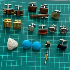 ネクタイピン　カフスボタン　いろいろ　まとめセット　17点　昭和レトロ　アンティーク
