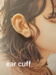 《🎀ガラスリボンイヤーカフ🎀》～レジン&ワイヤー～