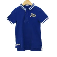 ポロ・ラルフローレン ポロシャツ 半袖 トップス キッズ 男の子用 6サイズ ブルー×ホワイト POLO RALPH LAUREN 【中古】