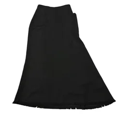 極美品】Yohji Yamamoto アンゴラ混 ドレープ ブラック スカート